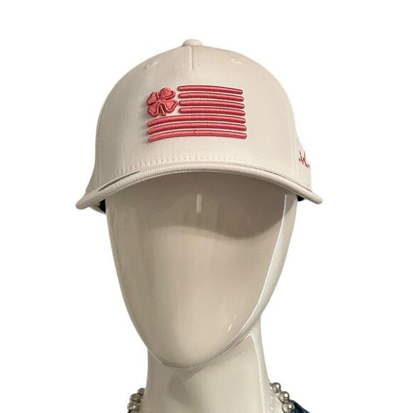 Black Clover Live Lucky Hat Clover Nation Baseball Cap  White Pink - Picture 1 of 12